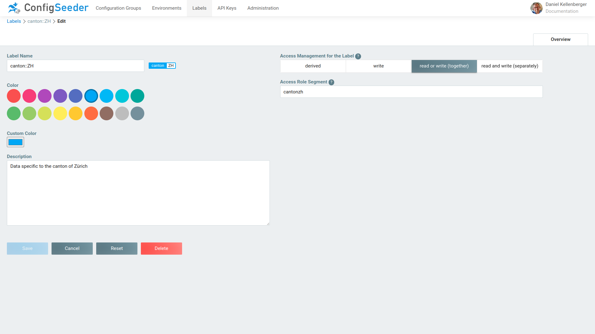 Access Management - Labels
