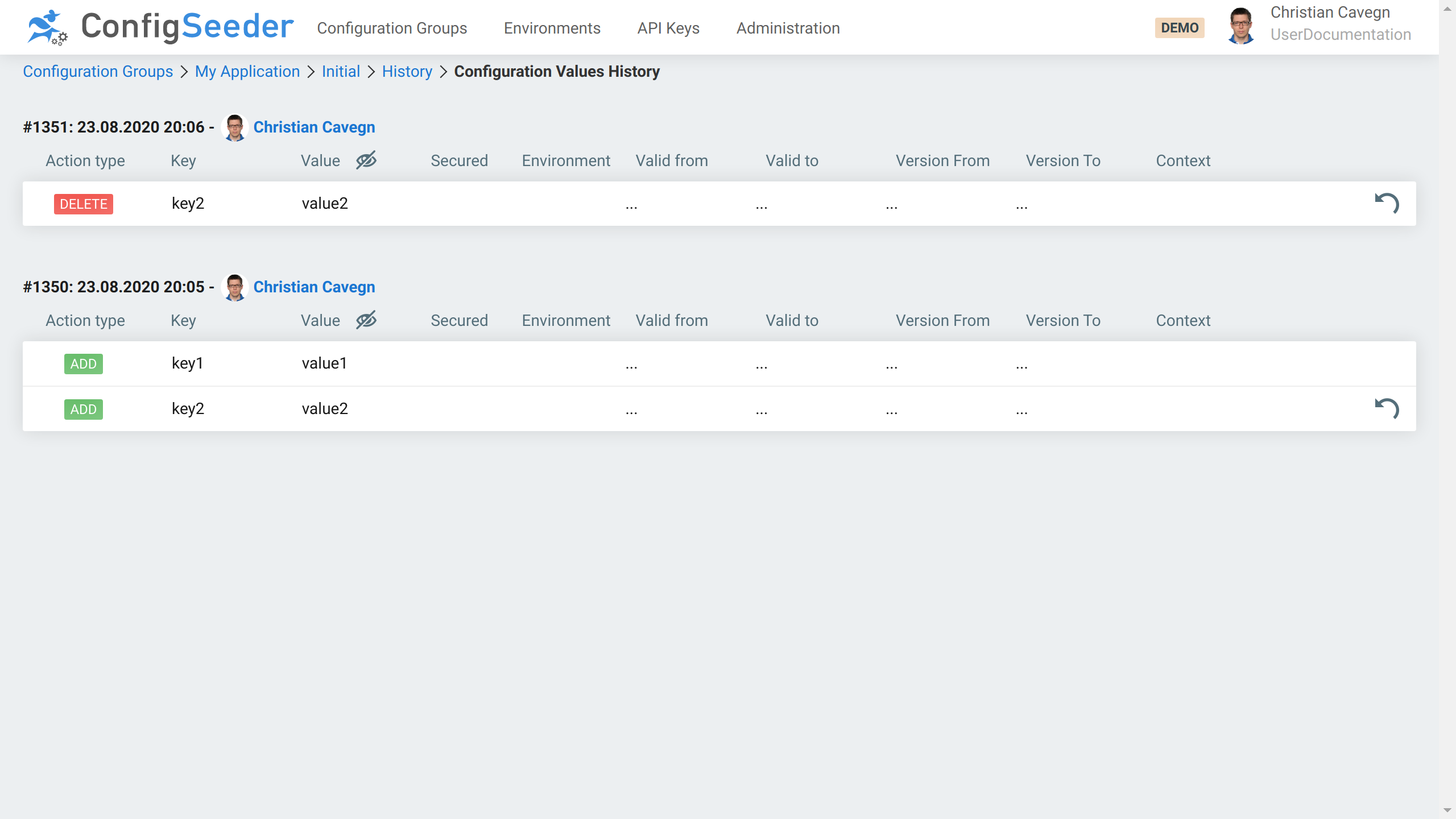History of an assembly